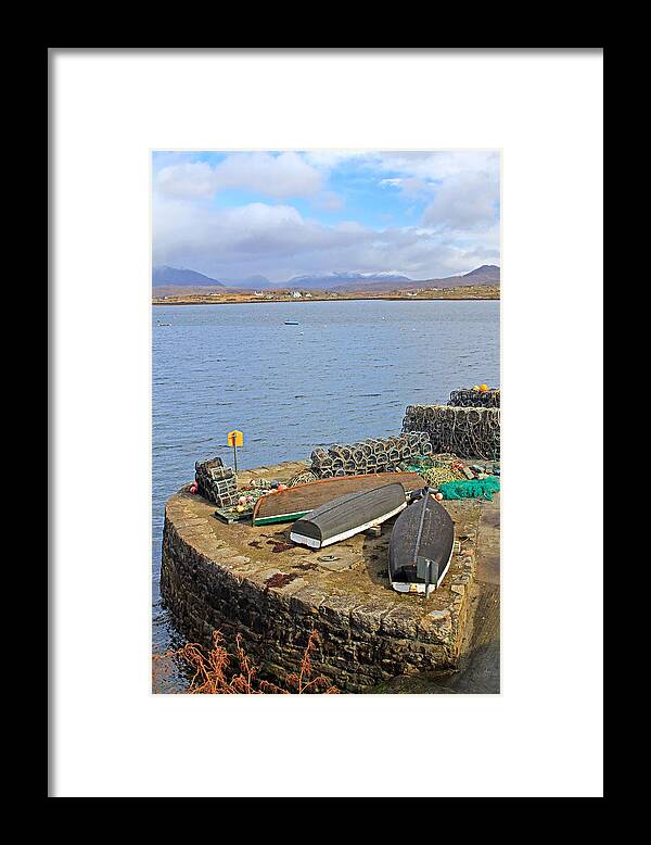 Boats Framed Print featuring the photograph At the Dock by Jennifer Robin