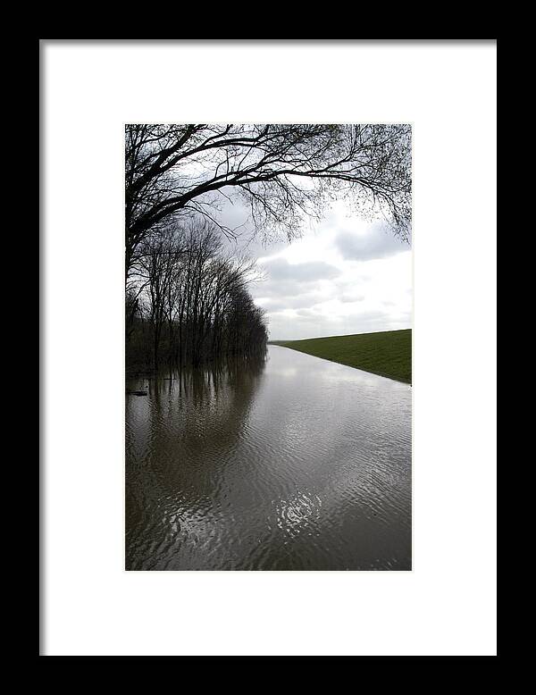 Flood Framed Print featuring the photograph At The Levee by DArcy Evans