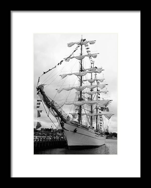 Transportation Framed Print featuring the photograph At The Pier by Charles HALL