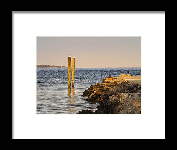 New England Framed Print featuring the photograph At the Shore I by Marianne Campolongo