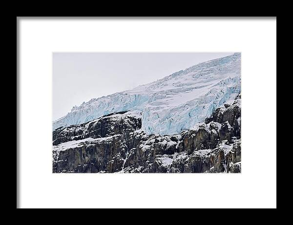 Athabasca Glacier Framed Print featuring the photograph Athabasca Glacier No. 80-1 by Sandy Taylor