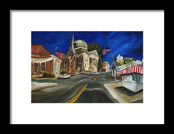 Athens Al Framed Print featuring the painting Athens AL by Carole Foret