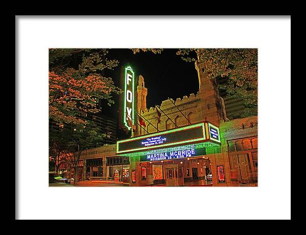 Fox Theater Framed Print featuring the photograph Atlanta, Georgia - Fox Theater by Richard Krebs