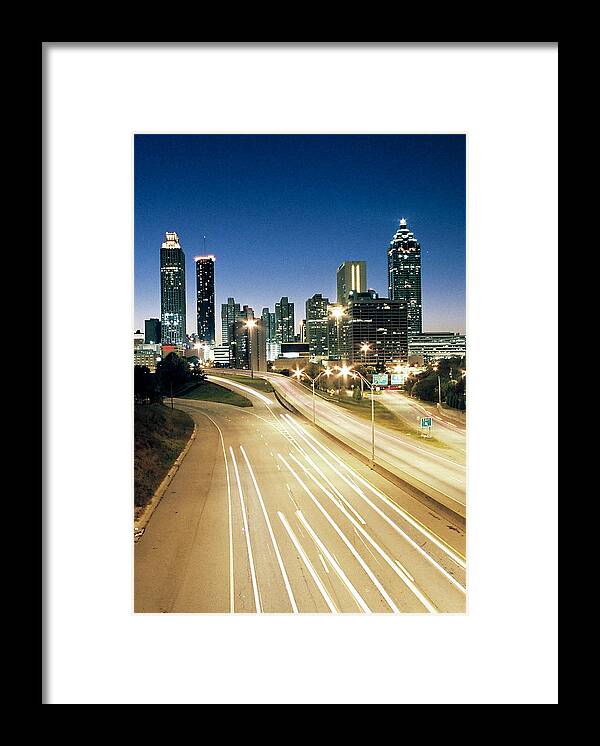 Atlanta Framed Print featuring the photograph Atlanta Skyline by Jason Vanhoy