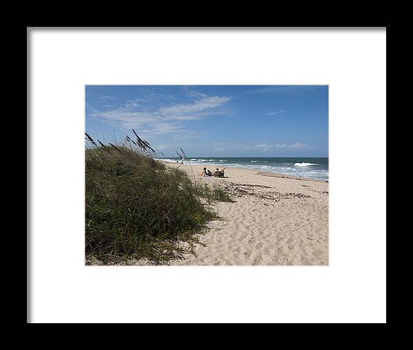 Beach Framed Print featuring the photograph Atlantic Ocean on the East Central coast of Florida by Allan Hughes