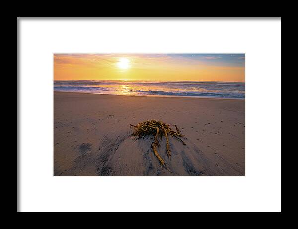 Sea Framed Print featuring the photograph Atlantic Sunrise III by Steven Ainsworth