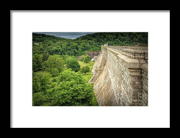 Croton Dam Framed Print featuring the photograph Atop The Croton Dam by Kristia Adams