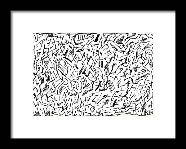 Mazes Framed Print featuring the drawing Audacious by Steven Natanson