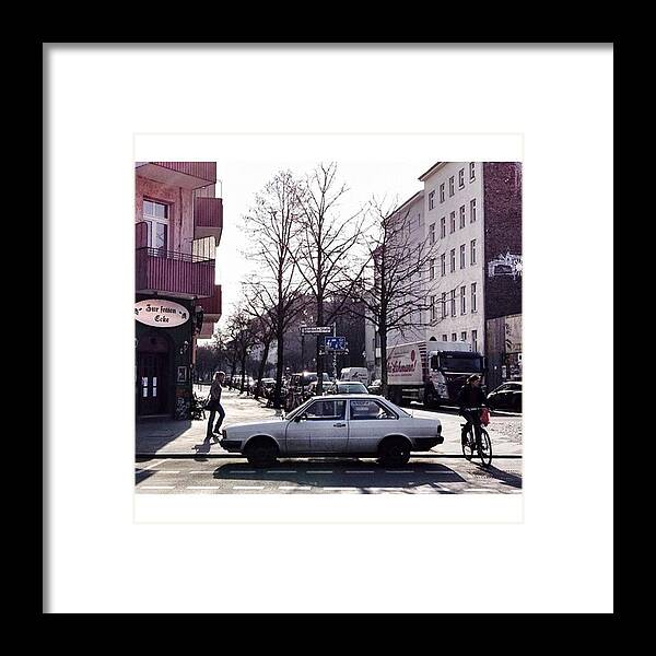 Vintage Framed Print featuring the photograph Audi 80 Cl

#berlin #kreuzberg by Berlinspotting BrlnSpttng