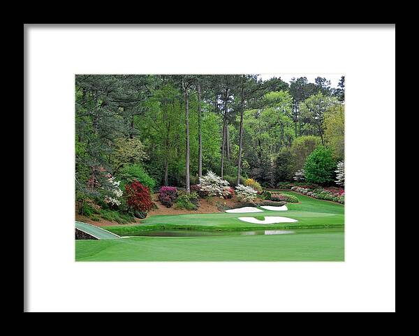 Jack Nicklaus Framed Print featuring the photograph Augusta National The Masters 12th Hole Golf Best Course by Peter Nowell