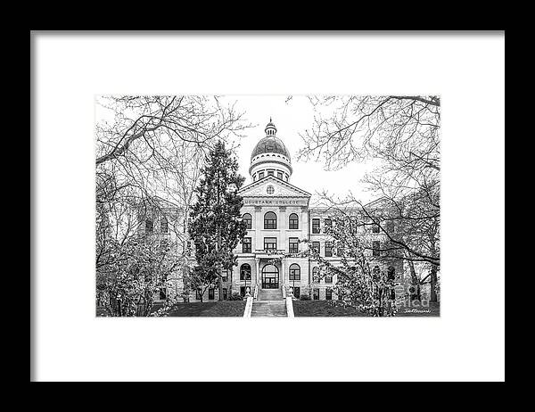 Augustana College Framed Print featuring the photograph Augustana College Old Main Classic by University Icons
