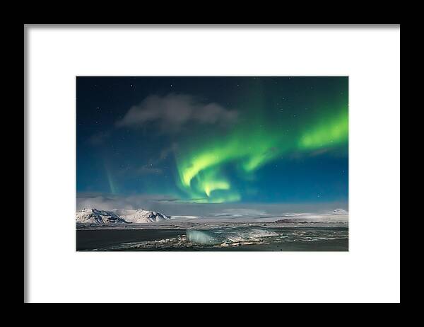 Aurora Borealis Framed Print featuring the photograph Aurora Borealis by Sue Leonard