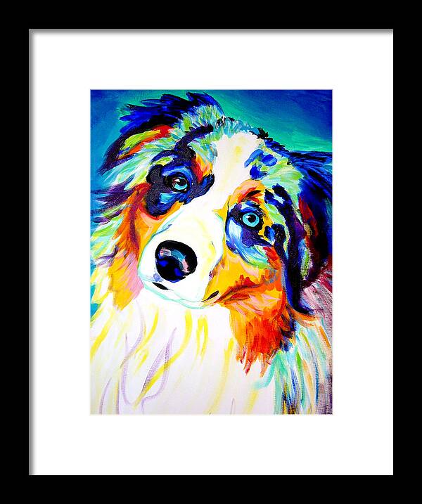 Australian Framed Print featuring the painting Aussie - Moonie by Dawg Painter