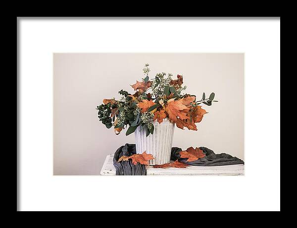 Leave Framed Print featuring the photograph Autumn Arrangement by Kim Hojnacki