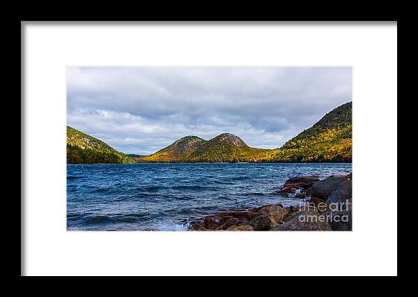 Acadia Framed Print featuring the photograph Autumn at Jordan Pond by New England Photography