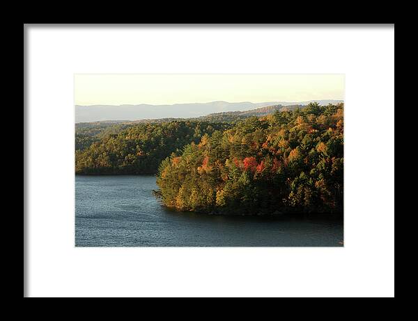 Lake Framed Print featuring the photograph Autumn at Philpott Lake, Virginia by Emanuel Tanjala