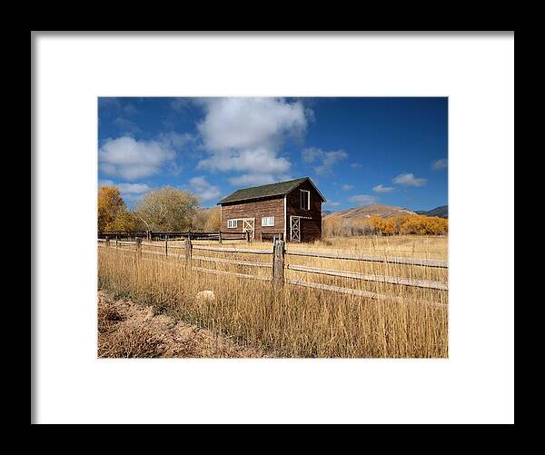 Utah Framed Print featuring the photograph Autumn Barn by Joshua House