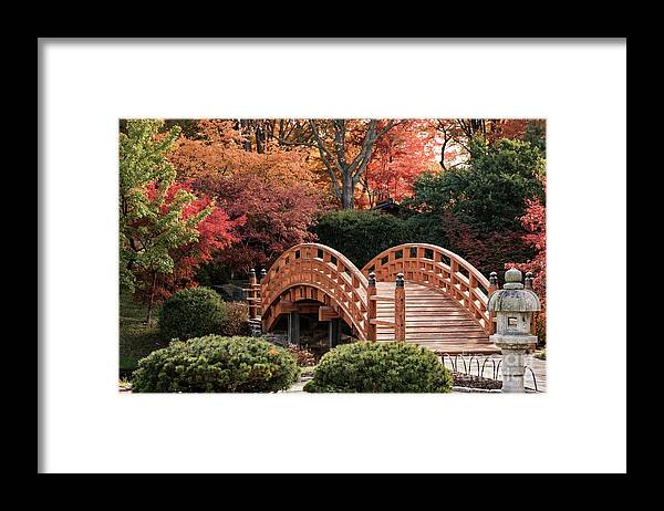 Bridge Framed Print featuring the photograph Autumn Bridge by Andrea Silies