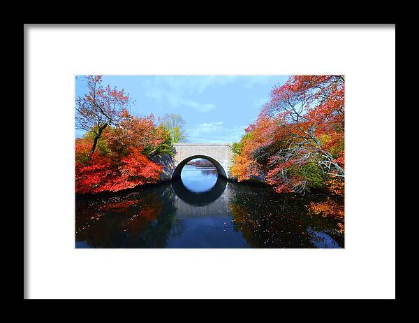 Wertheim National Park Framed Print featuring the photograph Autumn Bridge by Stacie Siemsen