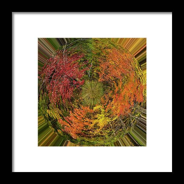 Autumn Colors Framed Print featuring the photograph Autumn Circle by Peggy Dietz