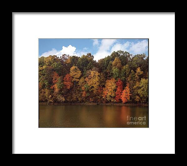Fall Foliage Framed Print featuring the photograph Autumn Color in the Ozarks, Southwest Missouri USA by Greg Kopriva