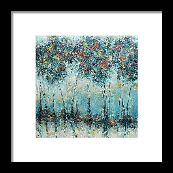 Autumn Framed Print featuring the painting Autumn Dance by Dan Campbell