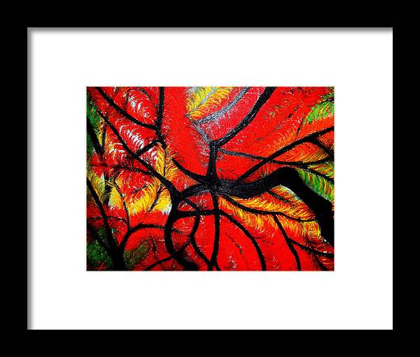 Autumn Framed Print featuring the painting Autumn Dance by Kumiko Mayer
