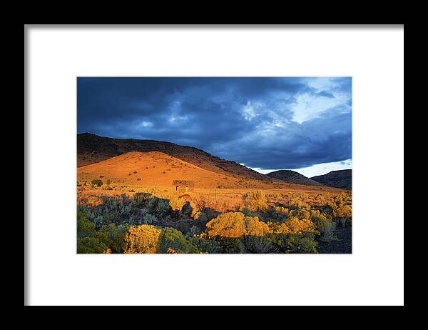 Oregon Malheur County Framed Print featuring the photograph Autumn desert colors by Kunal Mehra
