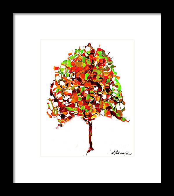 Nature Art Prints Framed Print featuring the digital art Autumn by D Perry