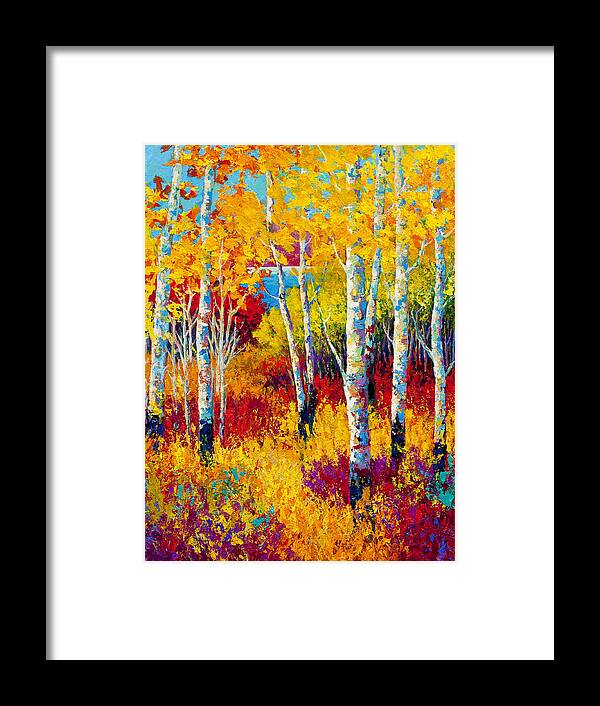 Trees Framed Print featuring the painting Autumn Dreams by Marion Rose