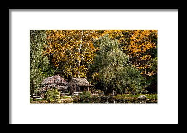 Fall Framed Print featuring the photograph Autumn Farm by Glenn DiPaola