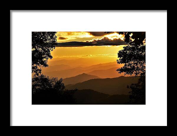 Sunset Framed Print featuring the photograph Autumn Gold by Chuck Brown