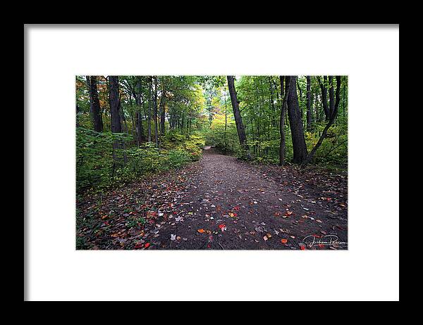 Autumn Framed Print featuring the photograph Autumn Hiking by Jackson Pearson