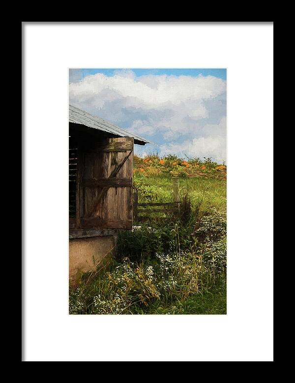 Autumn Framed Print featuring the digital art Autumn in Pennsylvania by Barry Wills