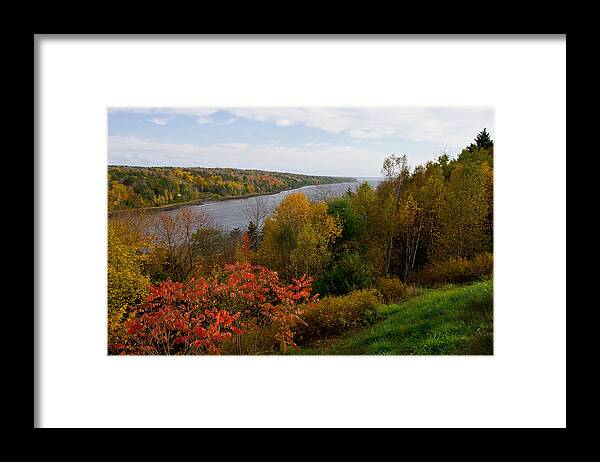 Autumn Framed Print featuring the photograph Autumn on the Penobscot by Brent L Ander