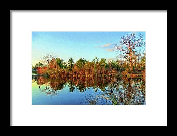 Reflections Framed Print featuring the photograph Autumn Reflections by Sue Melvin