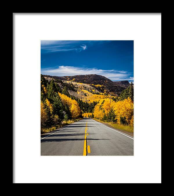 New Mexico Framed Print featuring the photograph Autumn Rockies by Ron Pate