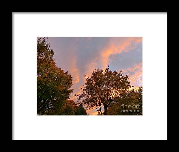 Sunset Framed Print featuring the photograph Autumn Sunset by Charles Robinson