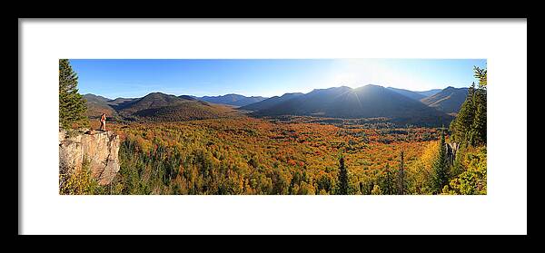 Autumn Framed Print featuring the photograph Autumn Sunset over the Pemi by White Mountain Images