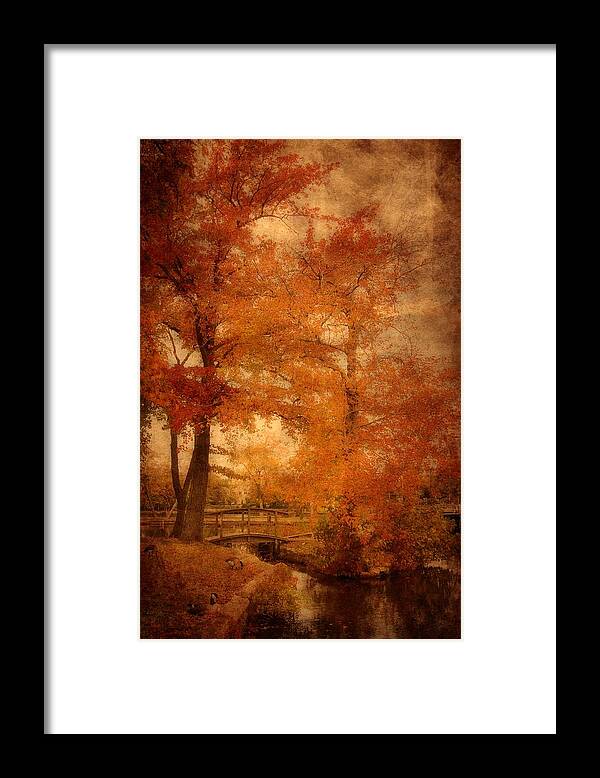 Autumn Landscapes Framed Print featuring the photograph Autumn Tapestry - Lake Carasaljo by Angie Tirado