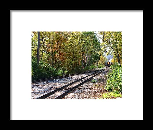 Hovind Framed Print featuring the photograph Autumn Train by Scott Hovind