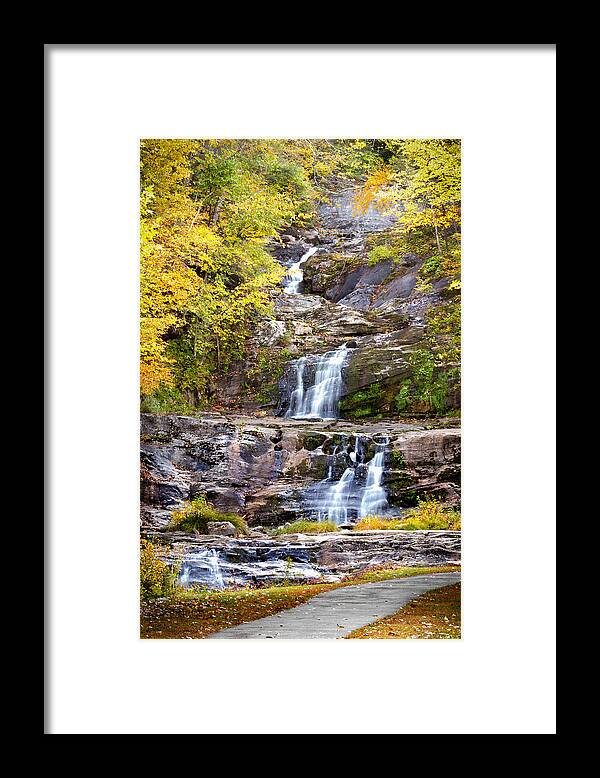 Waterfall Framed Print featuring the photograph Autumn Waterfall by Brian Caldwell
