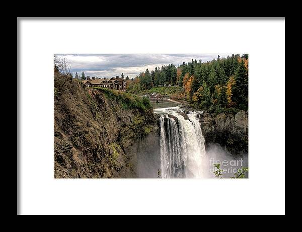 Snoqualmie Falls Framed Print featuring the photograph Autumnal Falls by Chris Anderson