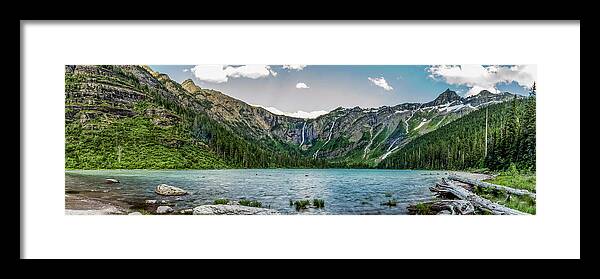 Avalanche Lake Framed Print featuring the photograph Avalanche Lake Glacier National Park by Donald Pash