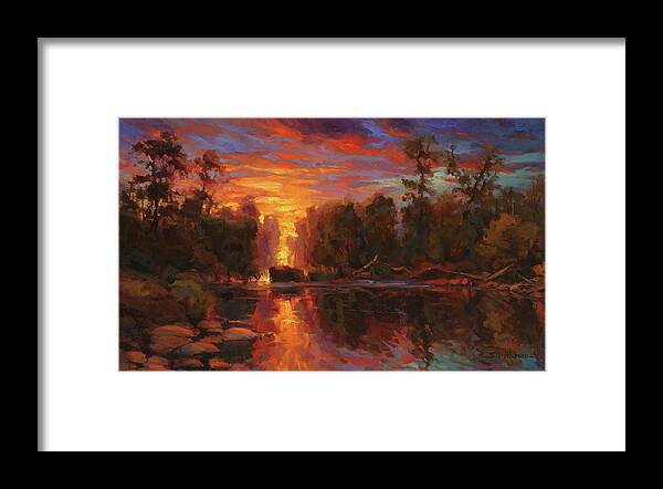 Landscape Framed Print featuring the painting Awakening by Steve Henderson