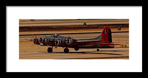 B-17 Framed Print featuring the photograph B-17 Bomber by Dart Humeston