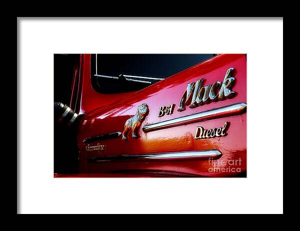 Vintage Mack Truck Framed Print featuring the photograph B 61 Mack Truck by Michael Eingle