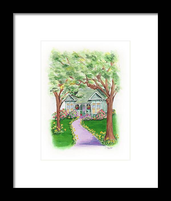 Ashland Framed Print featuring the painting B Street by Lori Taylor