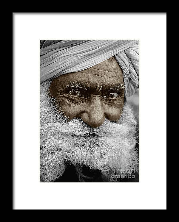 Baba Ji Framed Print featuring the photograph Baba Ji - Pushkar, India by Craig Lovell