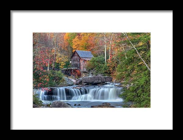 Wall Art Framed Print featuring the photograph Babcock Grist Mill II by Harriet Feagin